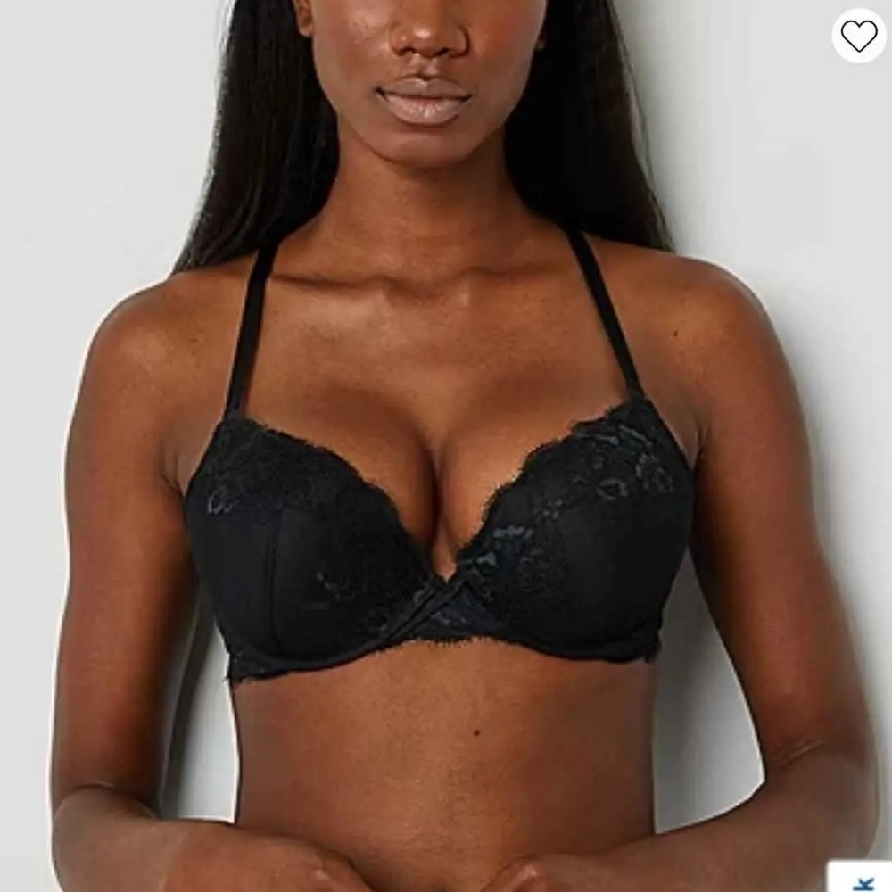 NWT Elegant Ambrielle Black Lace Bra ~36DD